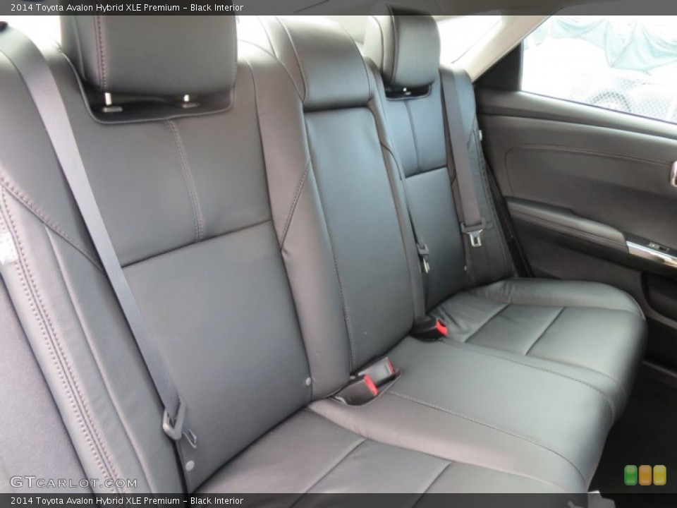 Black Interior Rear Seat for the 2014 Toyota Avalon Hybrid XLE Premium #88220896