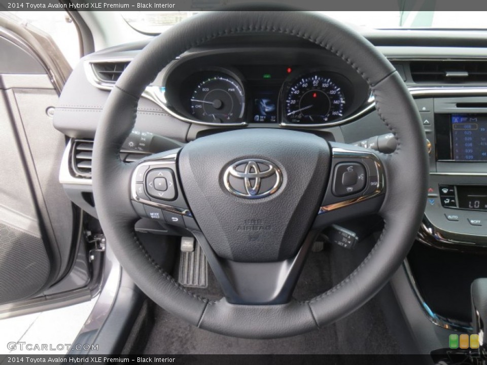 Black Interior Steering Wheel for the 2014 Toyota Avalon Hybrid XLE Premium #88221198