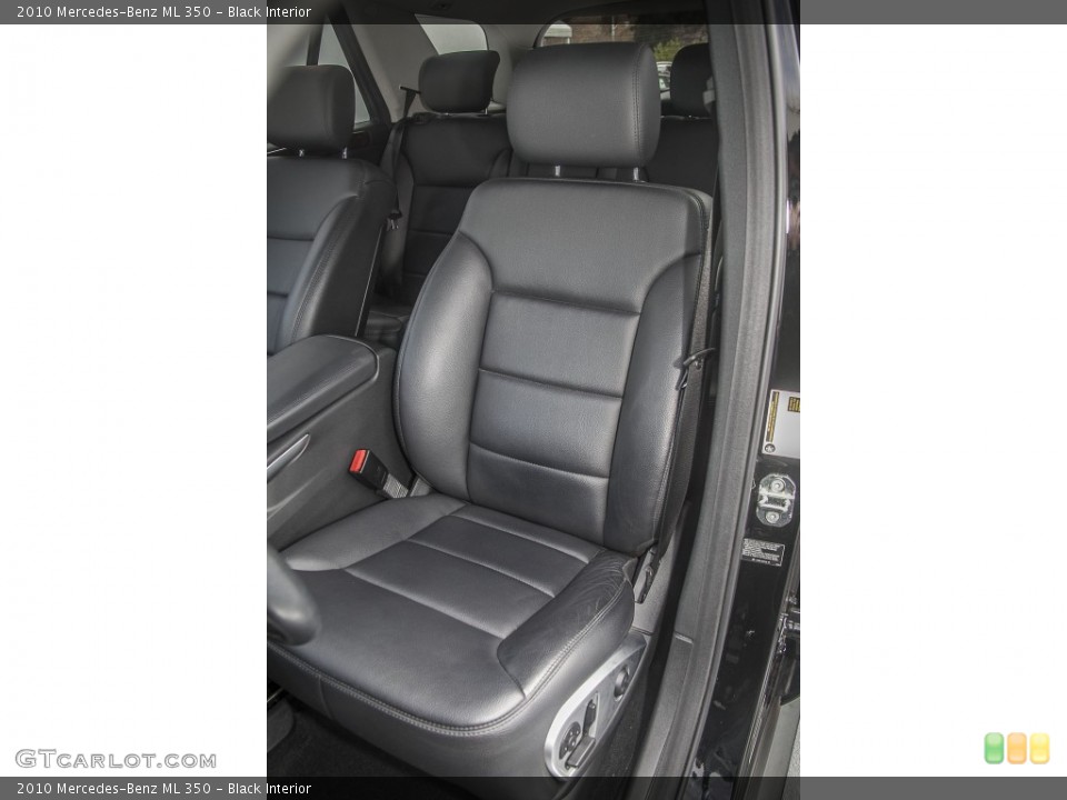 Black Interior Front Seat for the 2010 Mercedes-Benz ML 350 #88221214