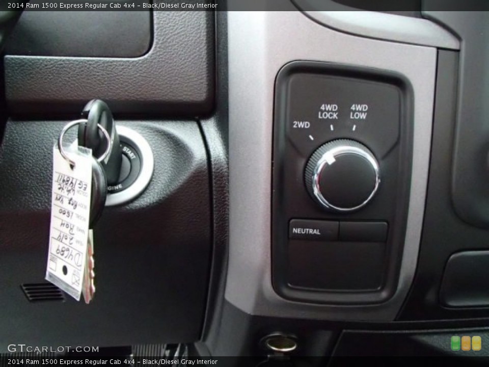 Black/Diesel Gray Interior Controls for the 2014 Ram 1500 Express Regular Cab 4x4 #88222275
