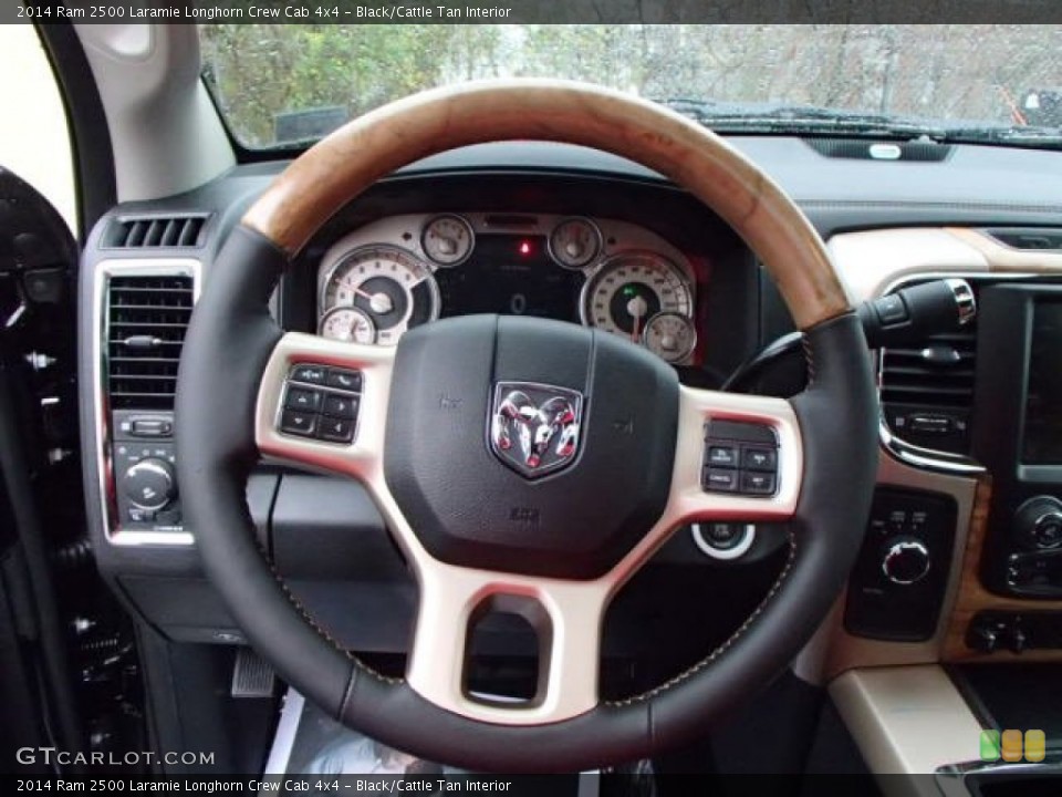 Black Cattle Tan Interior Steering Wheel For The 2014 Ram