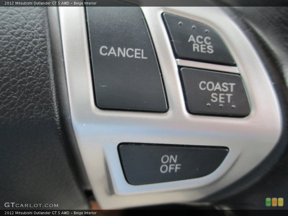 Beige Interior Controls for the 2012 Mitsubishi Outlander GT S AWD #88226466