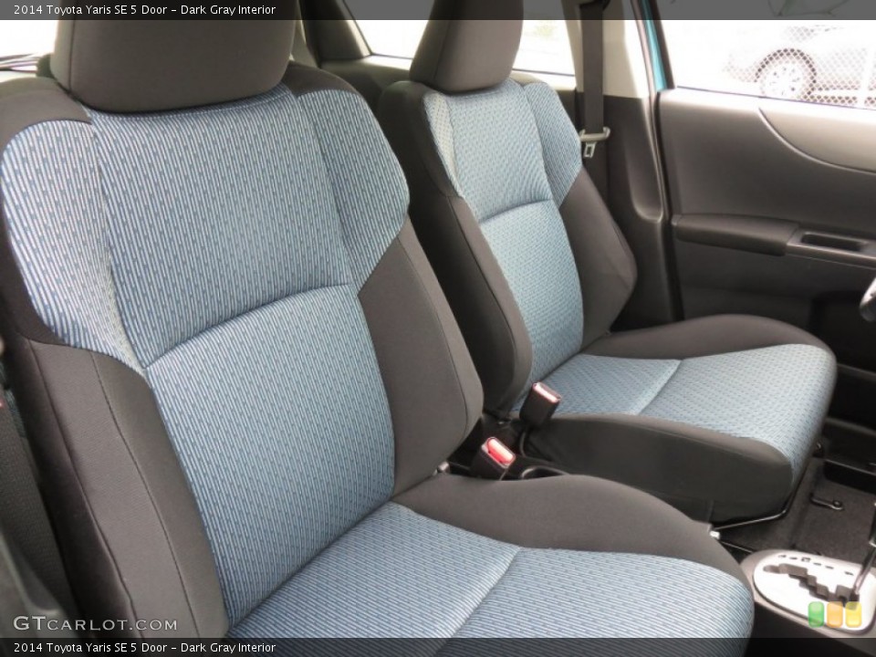 Dark Gray Interior Front Seat for the 2014 Toyota Yaris SE 5 Door #88227315