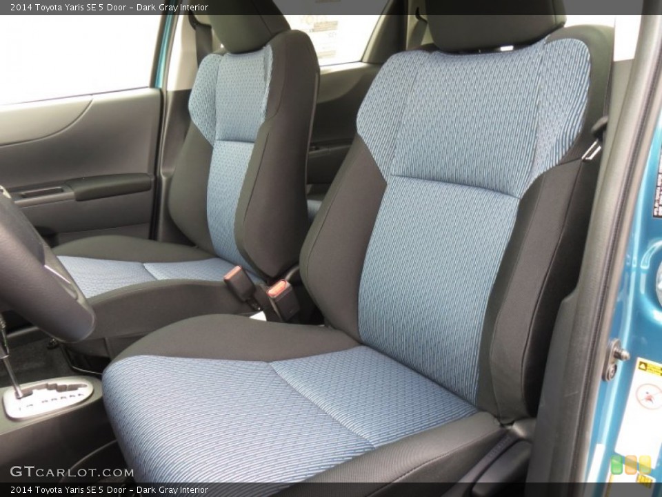 Dark Gray Interior Front Seat for the 2014 Toyota Yaris SE 5 Door #88227411