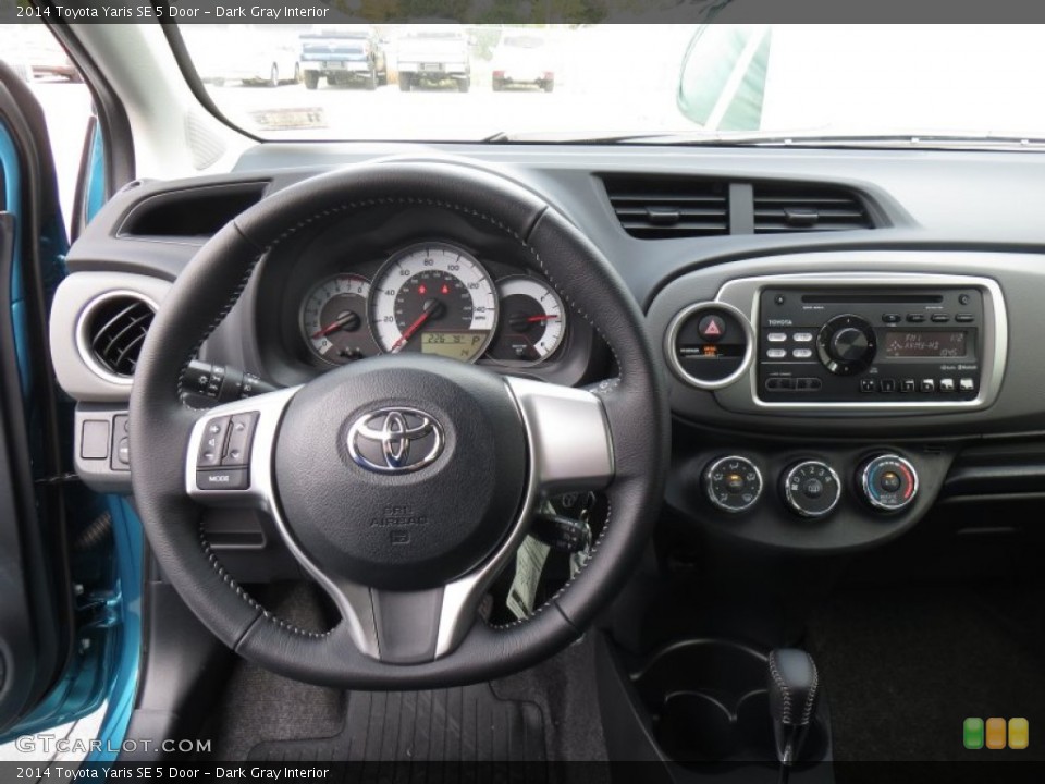 Dark Gray Interior Dashboard for the 2014 Toyota Yaris SE 5 Door #88227438