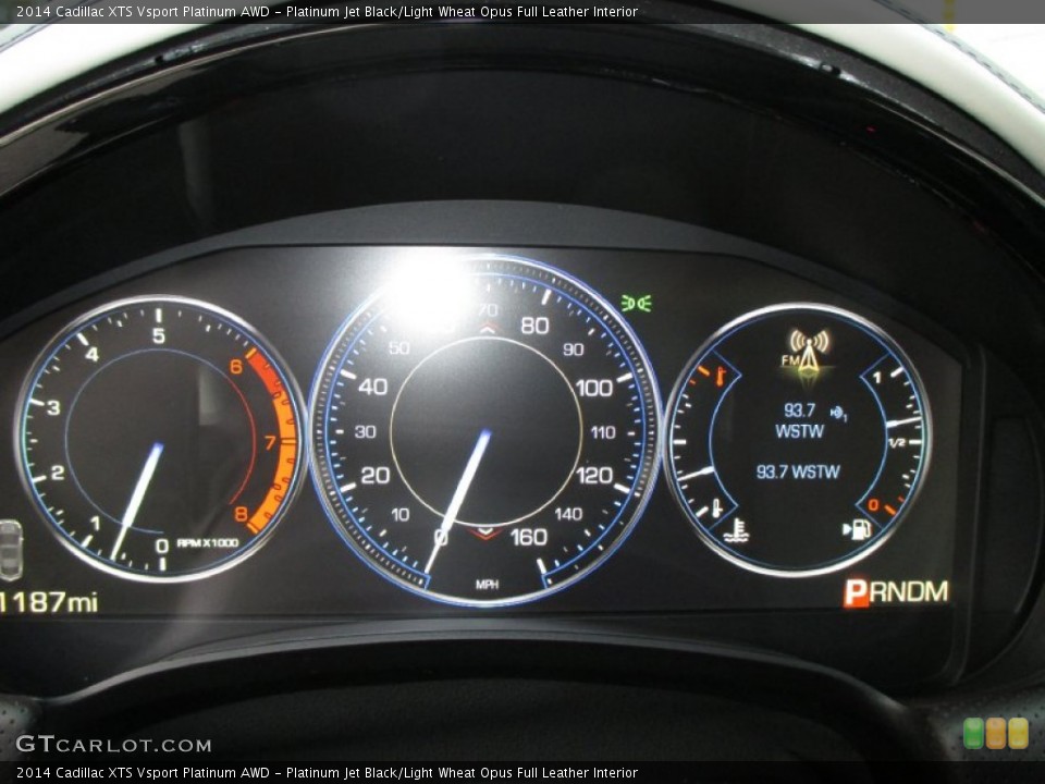 Platinum Jet Black/Light Wheat Opus Full Leather Interior Gauges for the 2014 Cadillac XTS Vsport Platinum AWD #88229418