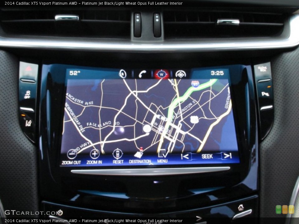 Platinum Jet Black/Light Wheat Opus Full Leather Interior Navigation for the 2014 Cadillac XTS Vsport Platinum AWD #88229472