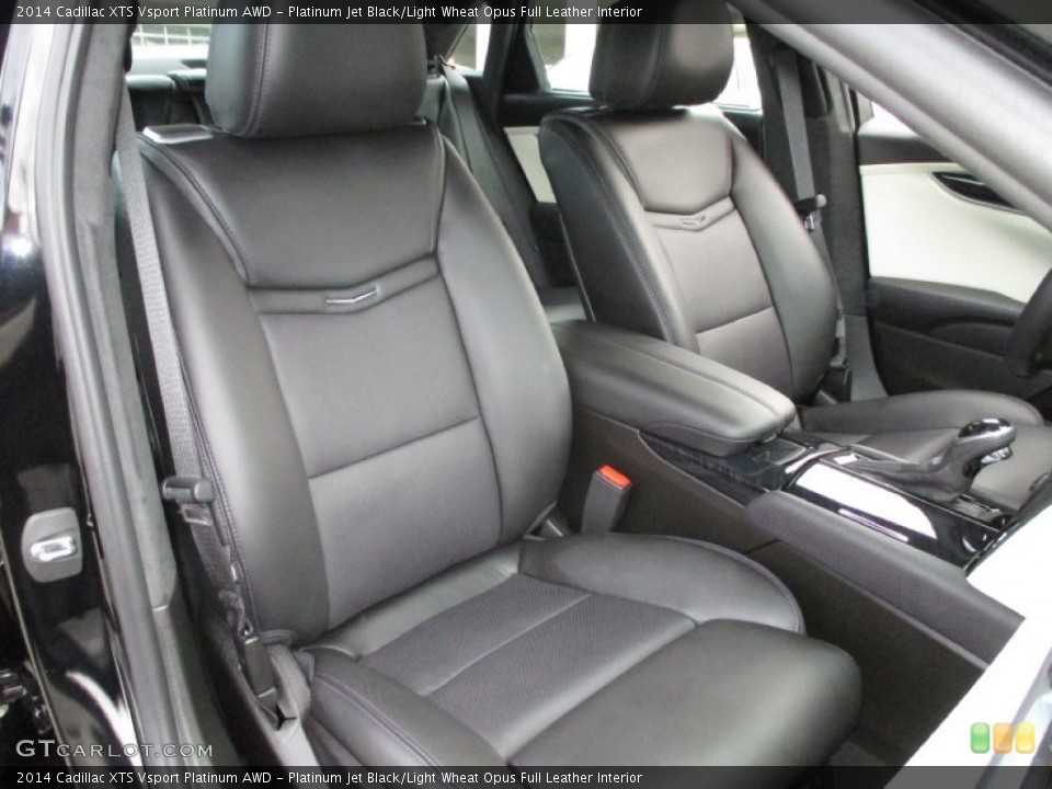 Platinum Jet Black/Light Wheat Opus Full Leather Interior Front Seat for the 2014 Cadillac XTS Vsport Platinum AWD #88229571