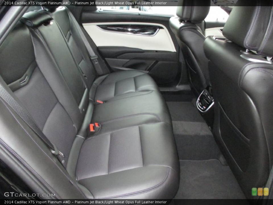 Platinum Jet Black/Light Wheat Opus Full Leather Interior Rear Seat for the 2014 Cadillac XTS Vsport Platinum AWD #88229586