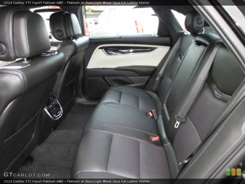 Platinum Jet Black/Light Wheat Opus Full Leather Interior Rear Seat for the 2014 Cadillac XTS Vsport Platinum AWD #88229664
