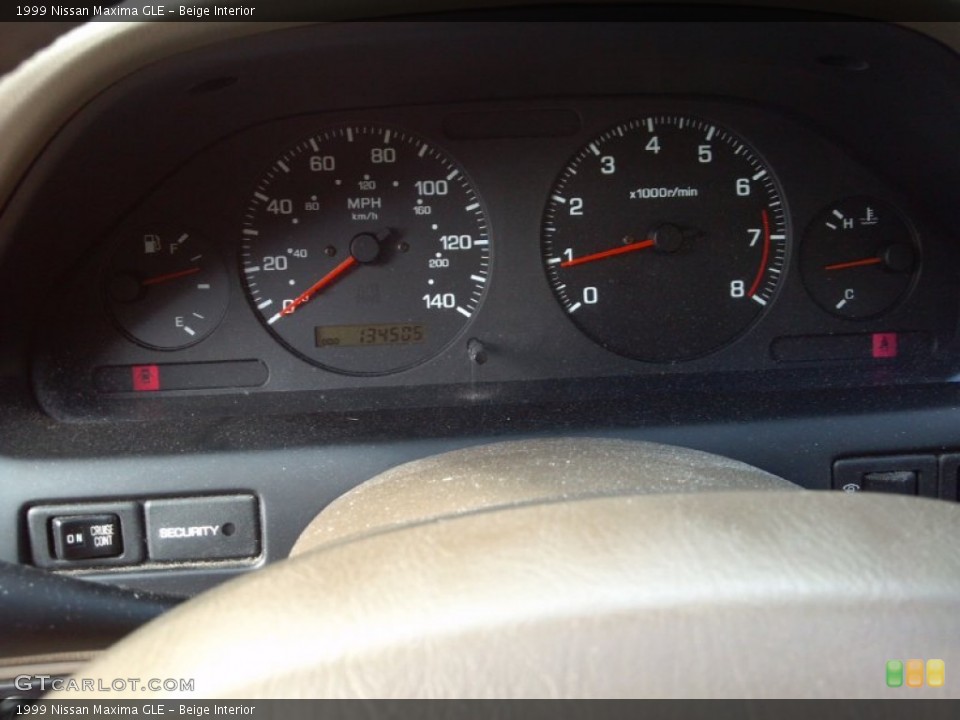 Beige Interior Gauges for the 1999 Nissan Maxima GLE #88231398