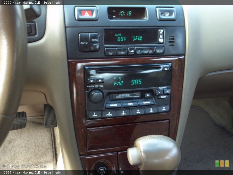 Beige Interior Controls for the 1999 Nissan Maxima GLE #88231410