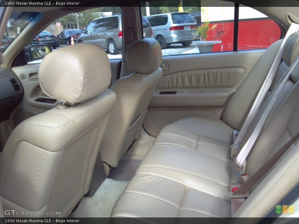 Beige Interior Rear Seat for the 1999 Nissan Maxima GLE #88231437