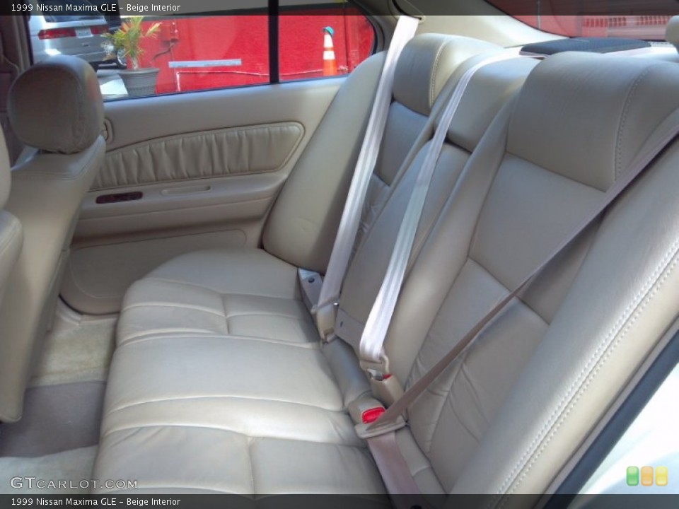 Beige Interior Rear Seat for the 1999 Nissan Maxima GLE #88231449