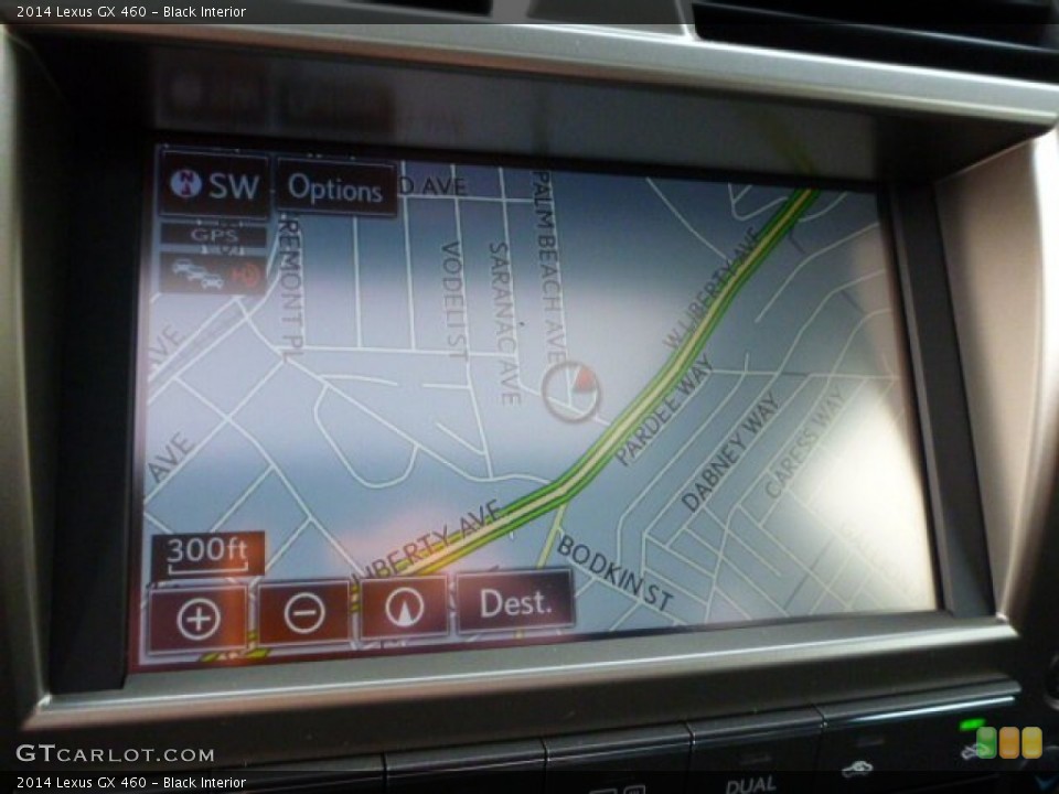 Black Interior Navigation for the 2014 Lexus GX 460 #88232580
