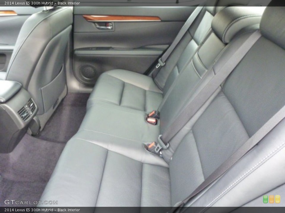 Black Interior Rear Seat for the 2014 Lexus ES 300h Hybrid #88232865