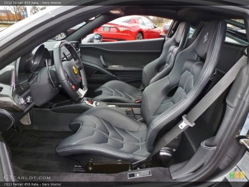 Nero Interior Front Seat for the 2013 Ferrari 458 Italia #88233264
