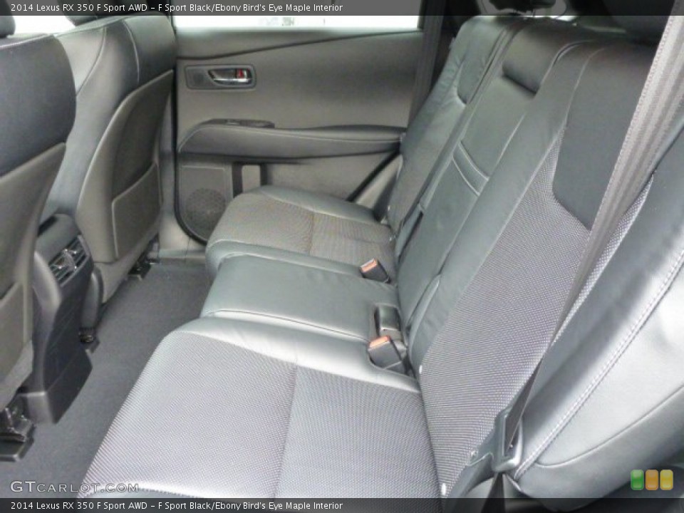 F Sport Black/Ebony Bird's Eye Maple 2014 Lexus RX Interiors