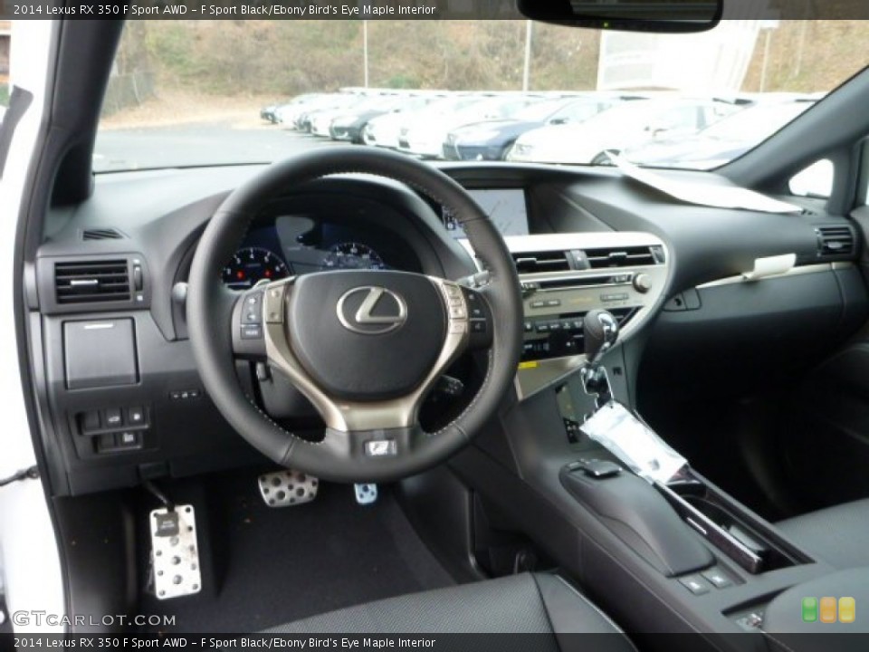 F Sport Black/Ebony Bird's Eye Maple Interior Dashboard for the 2014 Lexus RX 350 F Sport AWD #88233312