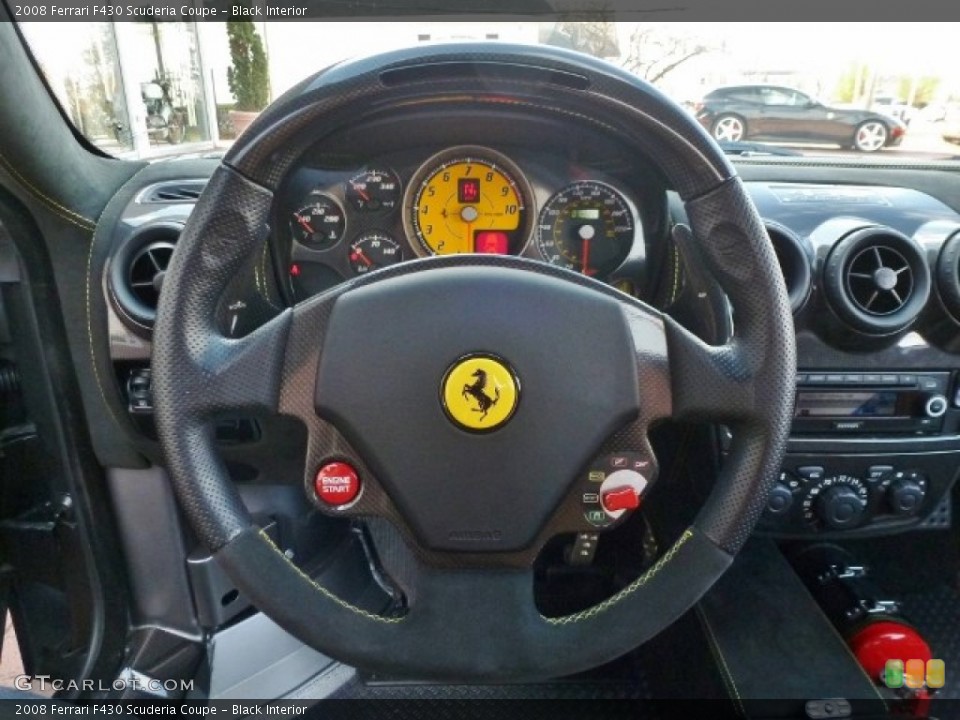 Black Interior Steering Wheel for the 2008 Ferrari F430 Scuderia Coupe #88233594