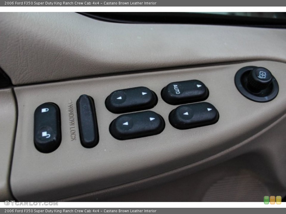 Castano Brown Leather Interior Controls for the 2006 Ford F350 Super Duty King Ranch Crew Cab 4x4 #88238694