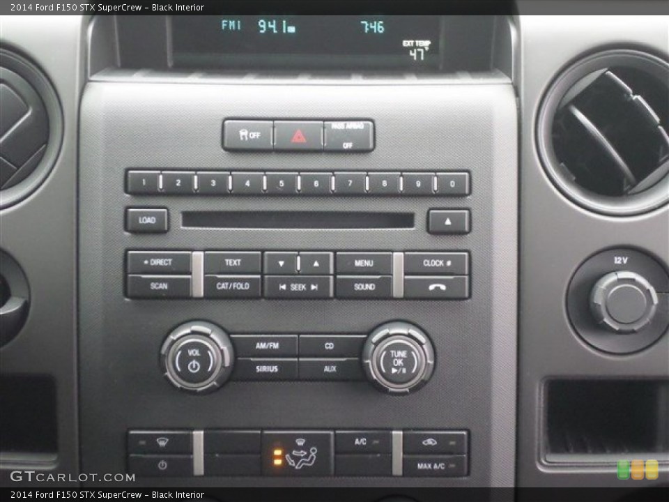 Black Interior Controls for the 2014 Ford F150 STX SuperCrew #88238698