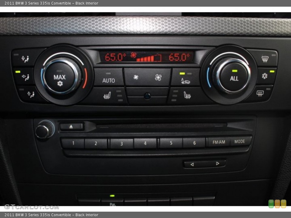 Black Interior Controls for the 2011 BMW 3 Series 335is Convertible #88241025