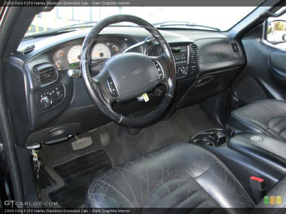 Dark Graphite Interior Prime Interior for the 2000 Ford F150 Harley Davidson Extended Cab #88243275