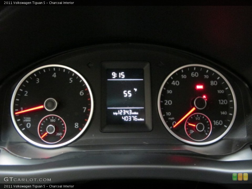 Charcoal Interior Gauges for the 2011 Volkswagen Tiguan S #88249734