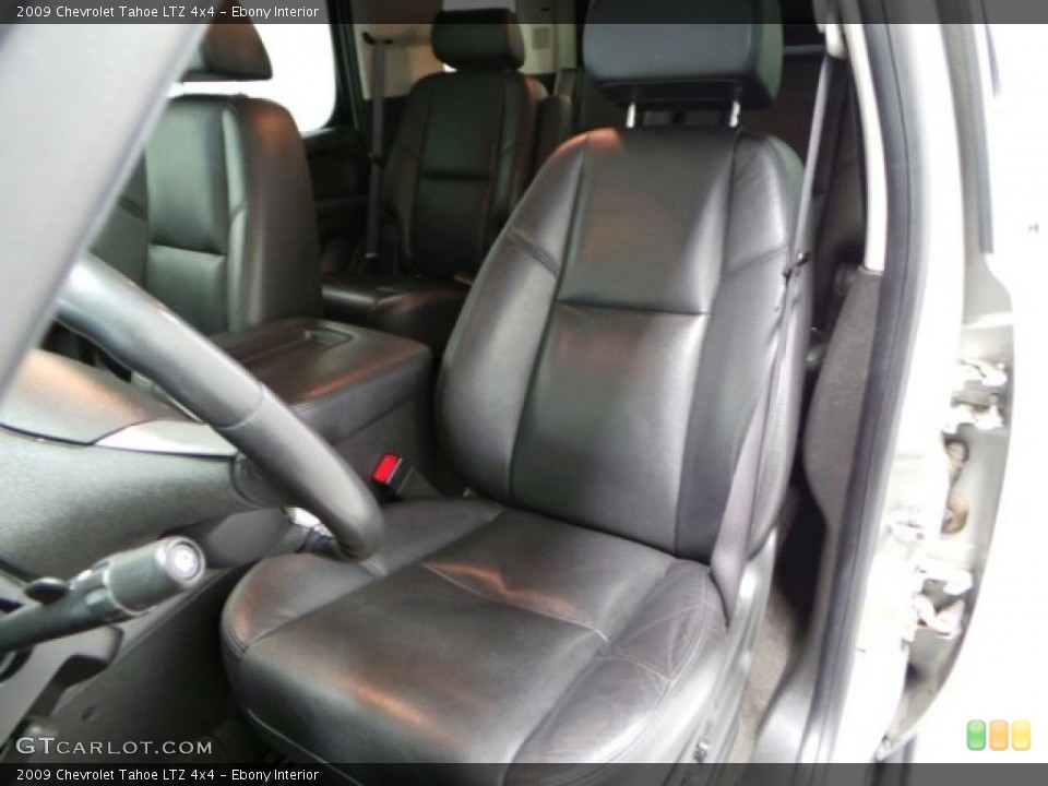 Ebony Interior Front Seat for the 2009 Chevrolet Tahoe LTZ 4x4 #88254763