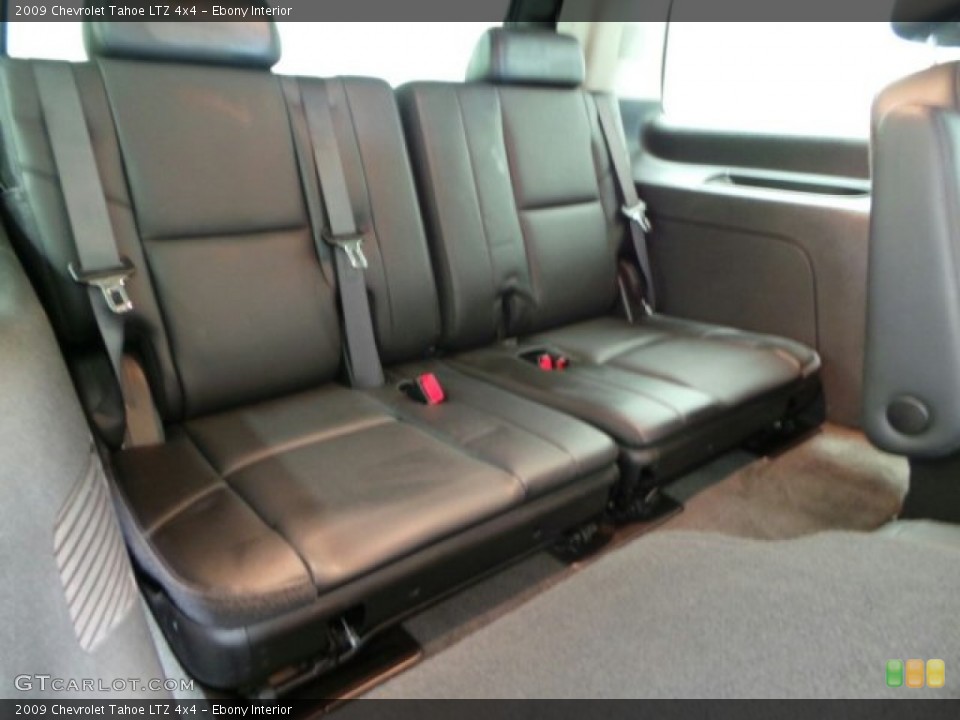 Ebony Interior Rear Seat for the 2009 Chevrolet Tahoe LTZ 4x4 #88254778