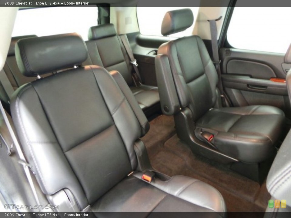 Ebony Interior Rear Seat for the 2009 Chevrolet Tahoe LTZ 4x4 #88254789