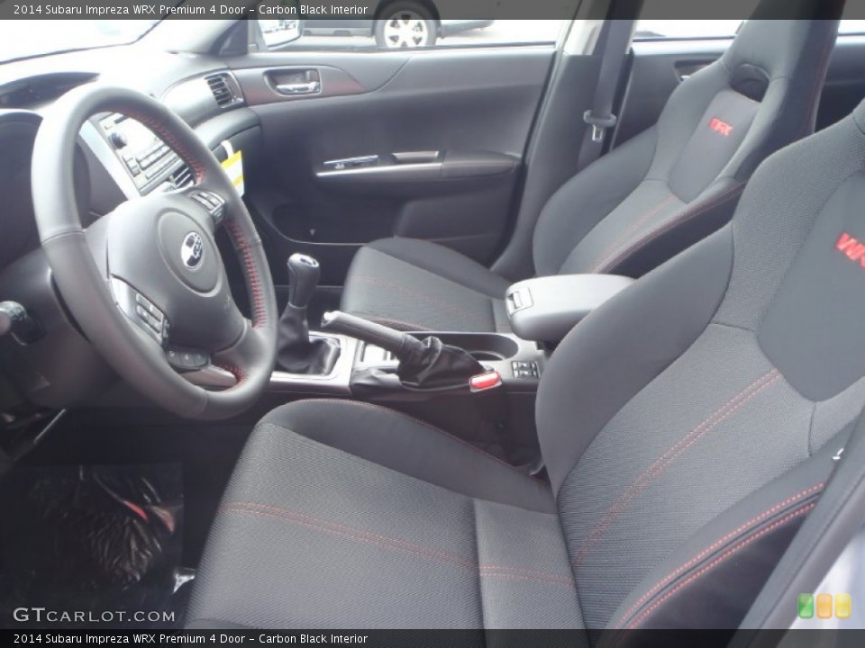 Carbon Black Interior Front Seat for the 2014 Subaru Impreza WRX Premium 4 Door #88256279