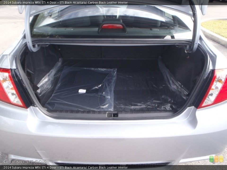 STI Black Alcantara/ Carbon Black Leather Interior Trunk for the 2014 Subaru Impreza WRX STi 4 Door #88256626