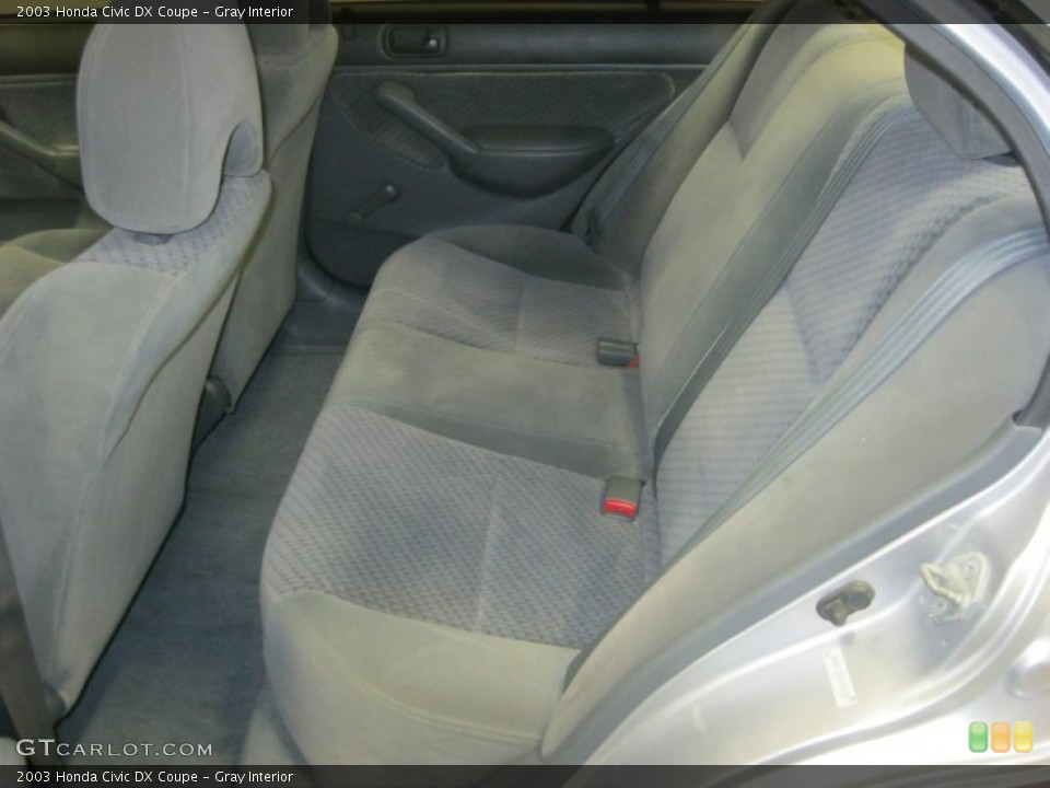 Gray Interior Rear Seat for the 2003 Honda Civic DX Coupe #88256687