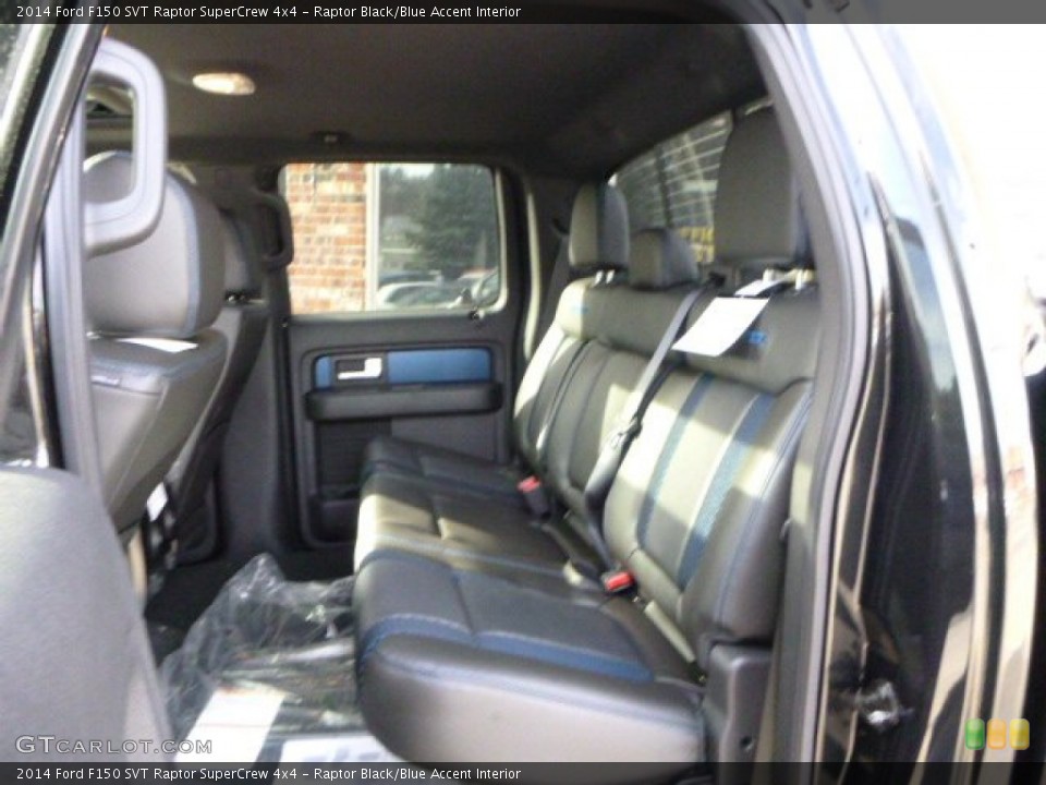 Raptor Black/Blue Accent Interior Rear Seat for the 2014 Ford F150 SVT Raptor SuperCrew 4x4 #88259474