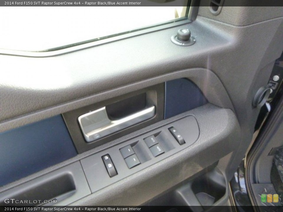 Raptor Black/Blue Accent Interior Controls for the 2014 Ford F150 SVT Raptor SuperCrew 4x4 #88259516
