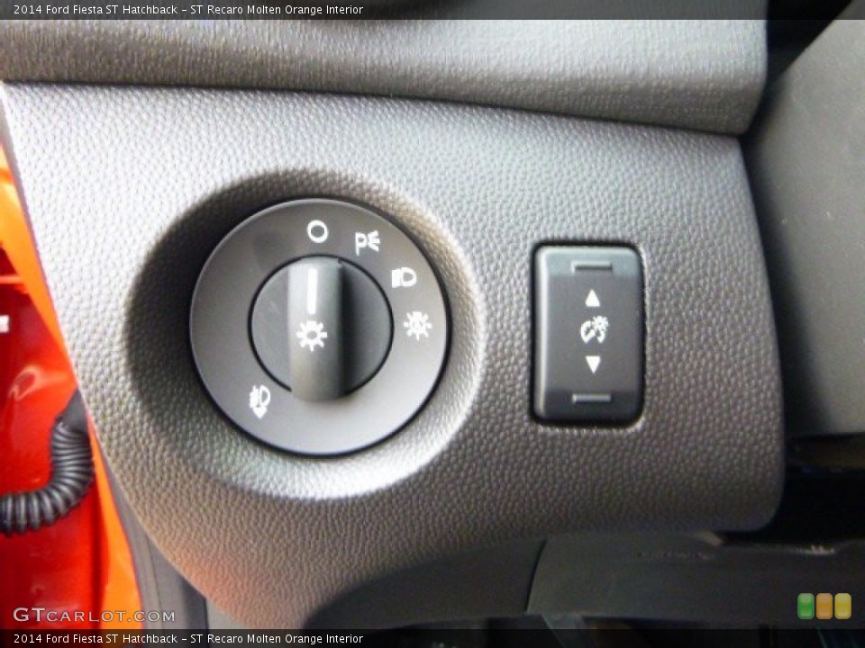 ST Recaro Molten Orange Interior Controls for the 2014 Ford Fiesta ST Hatchback #88262714