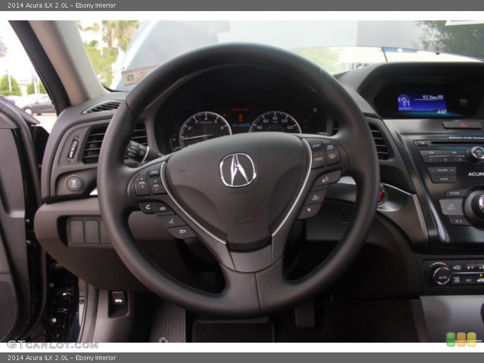 Ebony Interior Steering Wheel for the 2014 Acura ILX 2.0L #88263960