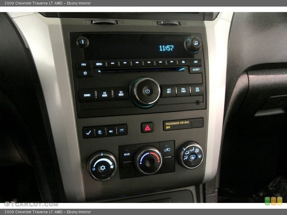 Ebony Interior Controls for the 2009 Chevrolet Traverse LT AWD #88265348