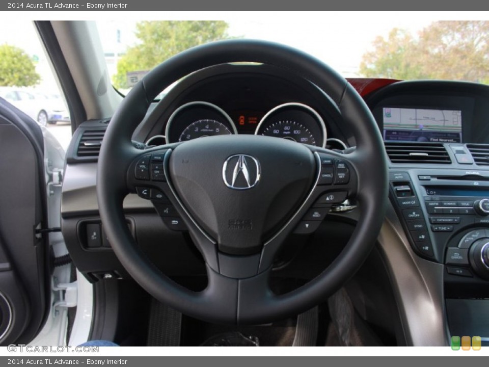Ebony Interior Steering Wheel for the 2014 Acura TL Advance #88266191