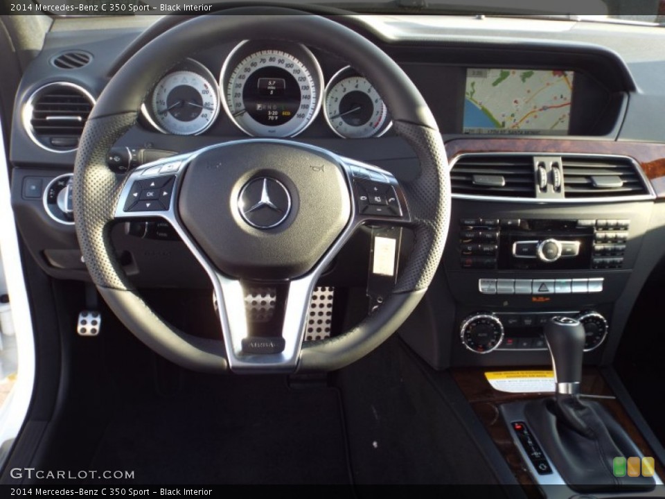 Black Interior Dashboard for the 2014 Mercedes-Benz C 350 Sport #88266718