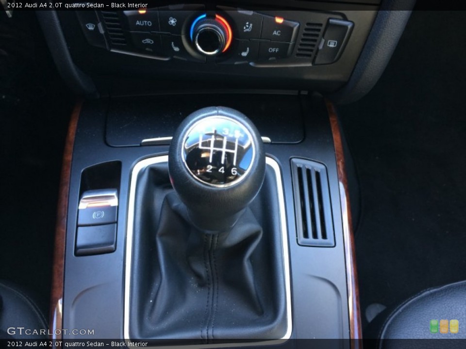 Black Interior Transmission for the 2012 Audi A4 2.0T quattro Sedan #88266770