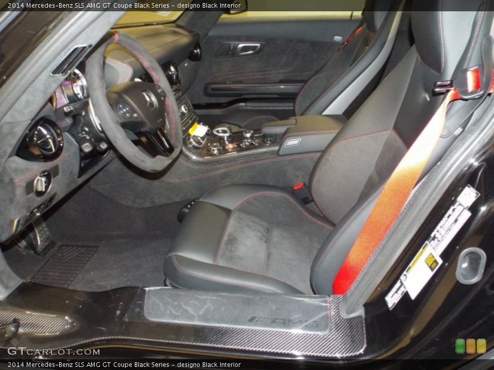 designo Black Interior Front Seat for the 2014 Mercedes-Benz SLS AMG GT Coupe Black Series #88268954