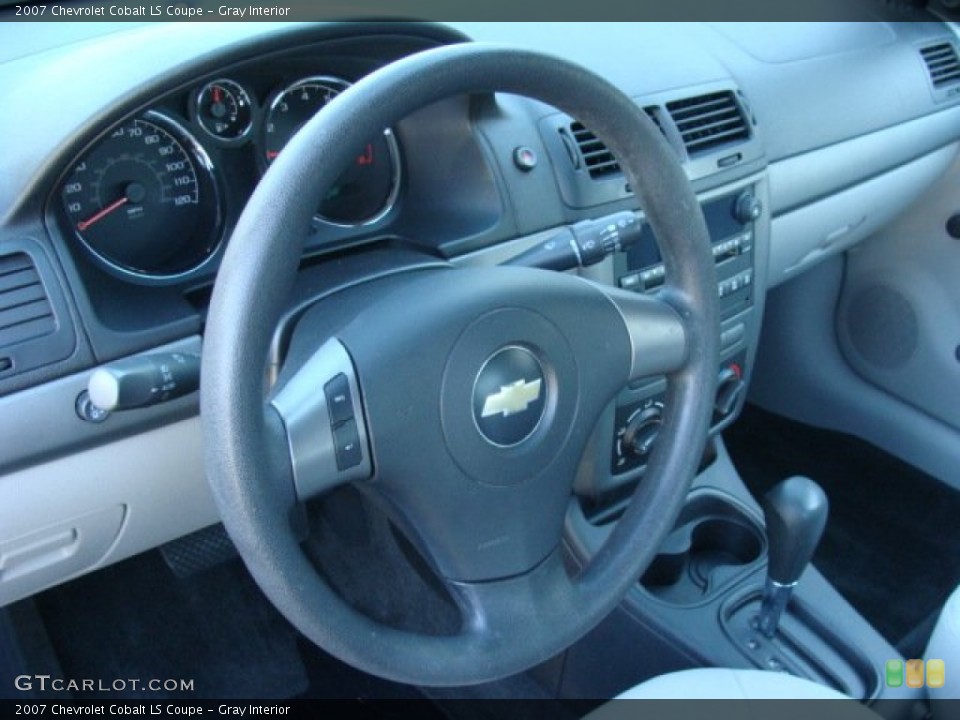 Gray Interior Steering Wheel for the 2007 Chevrolet Cobalt LS Coupe #88270292
