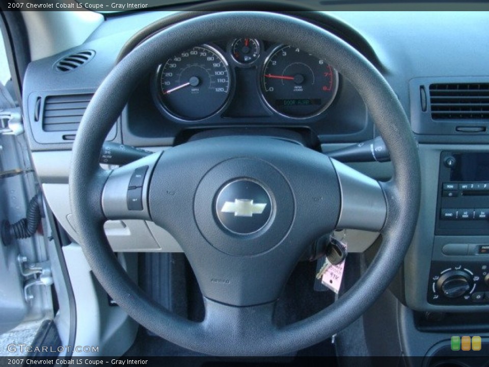 Gray Interior Steering Wheel for the 2007 Chevrolet Cobalt LS Coupe #88270379