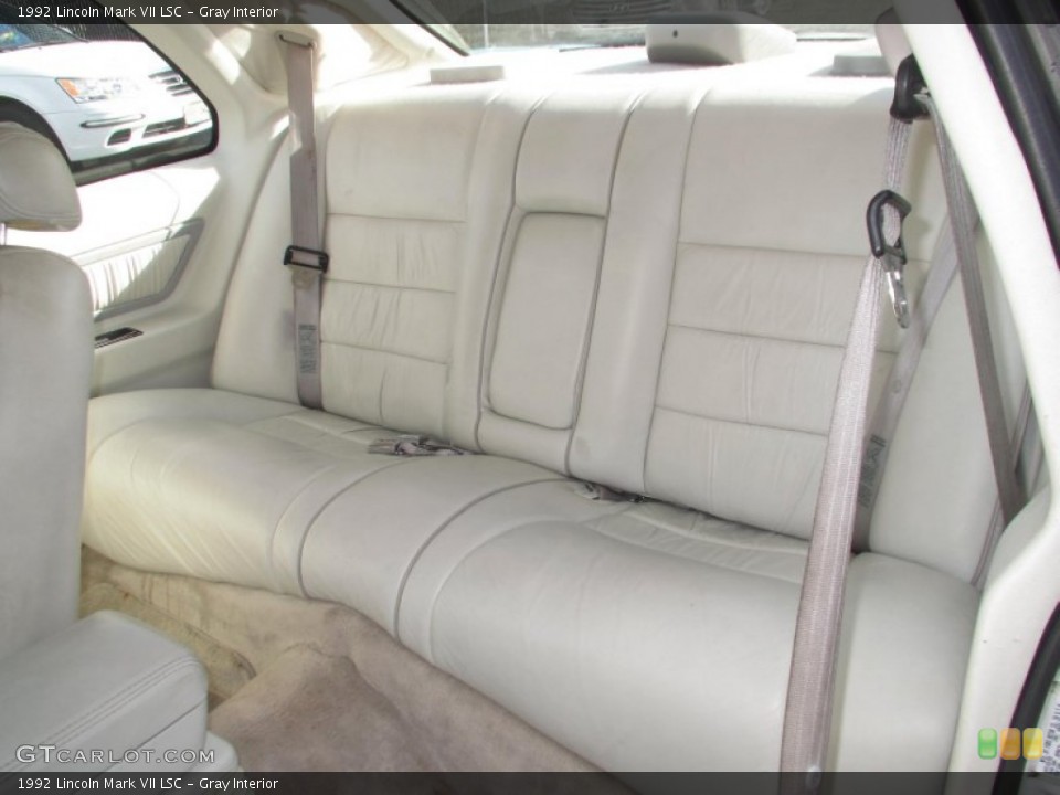 Gray Interior Rear Seat for the 1992 Lincoln Mark VII LSC #88271720