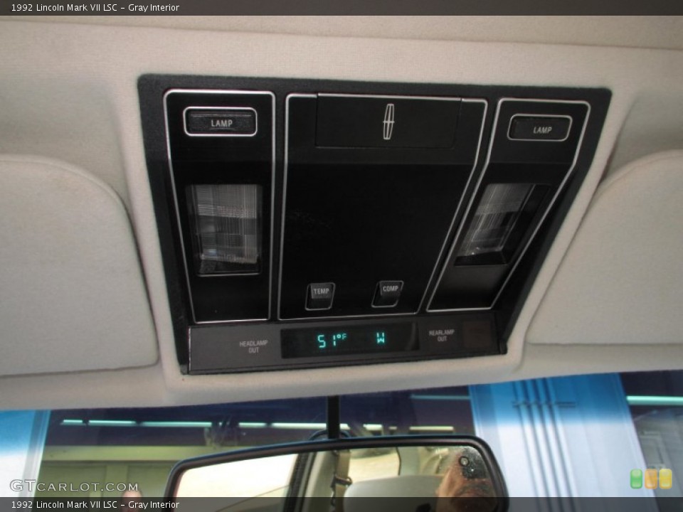 Gray Interior Controls for the 1992 Lincoln Mark VII LSC #88271948