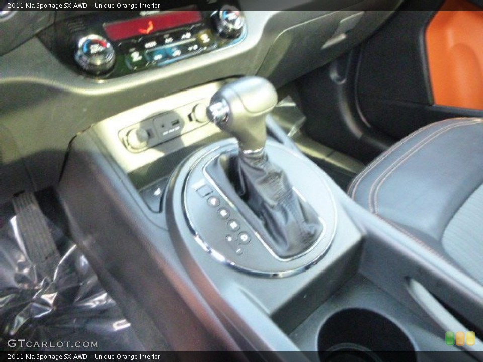 Unique Orange Interior Transmission for the 2011 Kia Sportage SX AWD #88273595