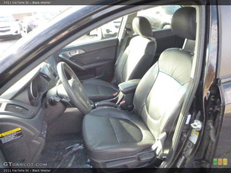 Black Interior Front Seat for the 2011 Kia Forte SX #88273919